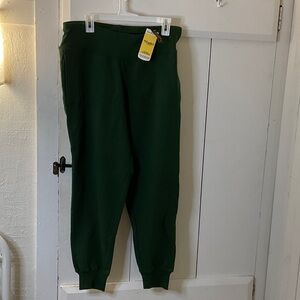 Cozy Forest Green Kids Joggers